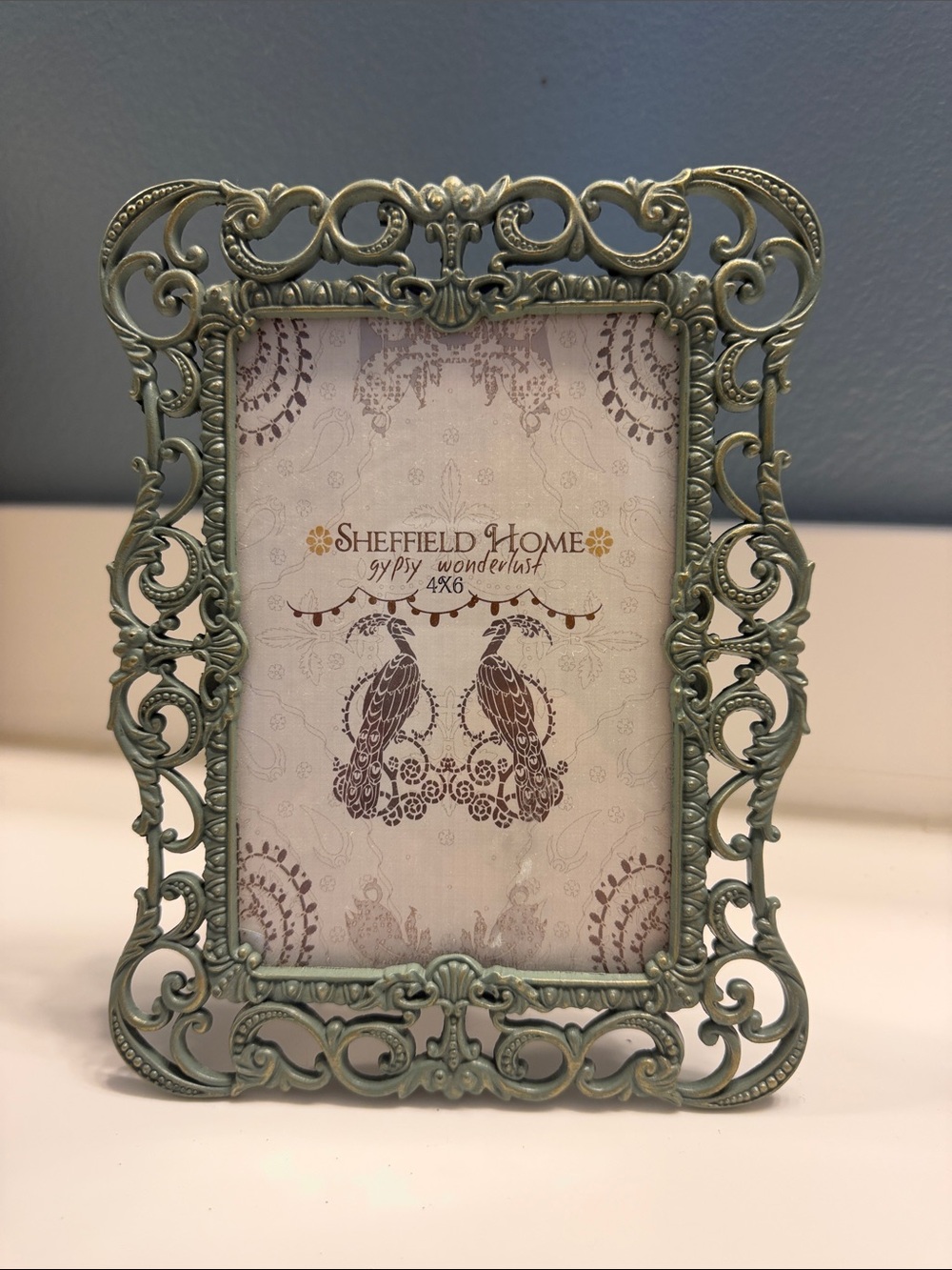 Sheffield Home Ornate Mint Green Picture Frame gypsy Wonderland 4 x 6